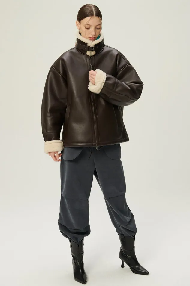 Storets Cia Oversized Aviator Jacket Women Jackets and Coats Storets Cia Oversized Aviator Jacket Women Jackets and Coats