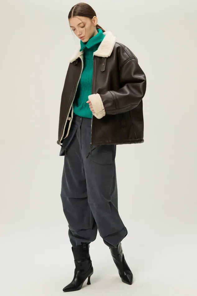 Storets Cia Oversized Aviator Jacket Women Jackets and Coats Storets Cia Oversized Aviator Jacket Women Jackets and Coats