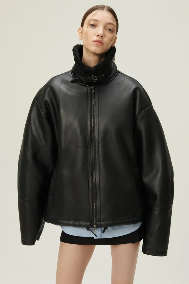Storets Cia Oversized Aviator Jacket Women Jackets and Coats Storets Cia Oversized Aviator Jacket Women Jackets and Coats