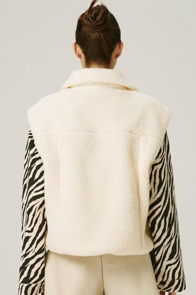 Storets Cleo Borg Teddy Vest Women Jackets and Coats