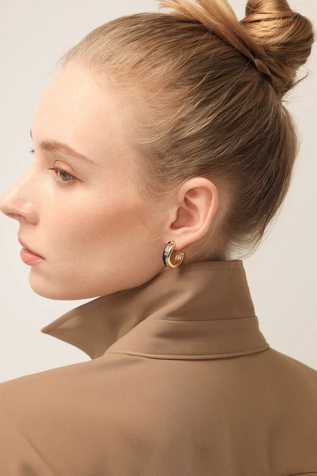Storets Color Mix Hoop Earrings Women Jewelry
