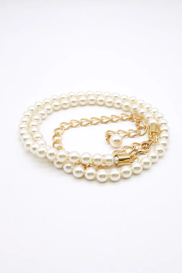 Storets Dream Pearl Chain Belt Women Others
