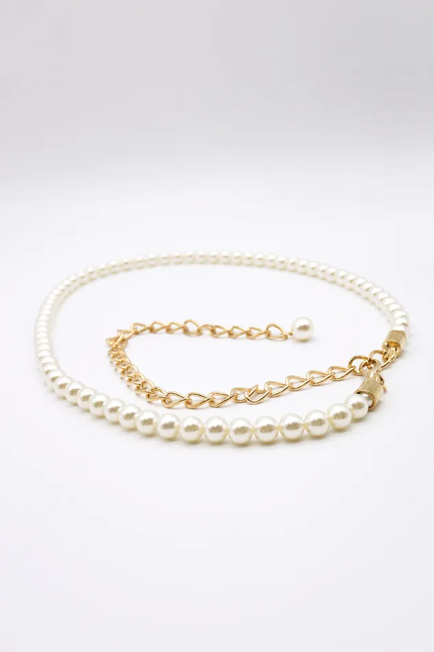 Storets Dream Pearl Chain Belt Women Others