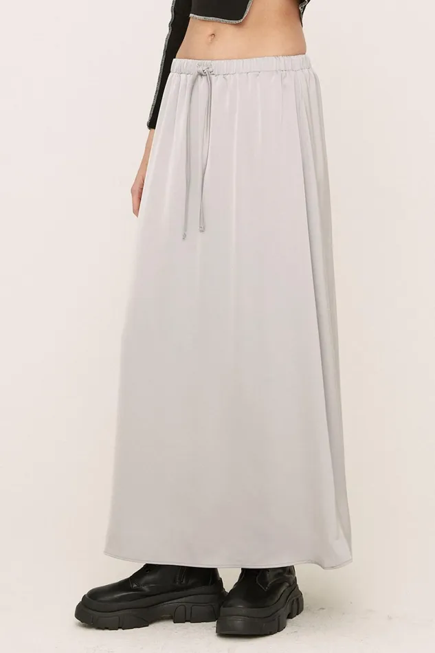 Storets Elia Satin Maxi Skirt Women Skirts Storets Elia Satin Maxi Skirt Women Skirts