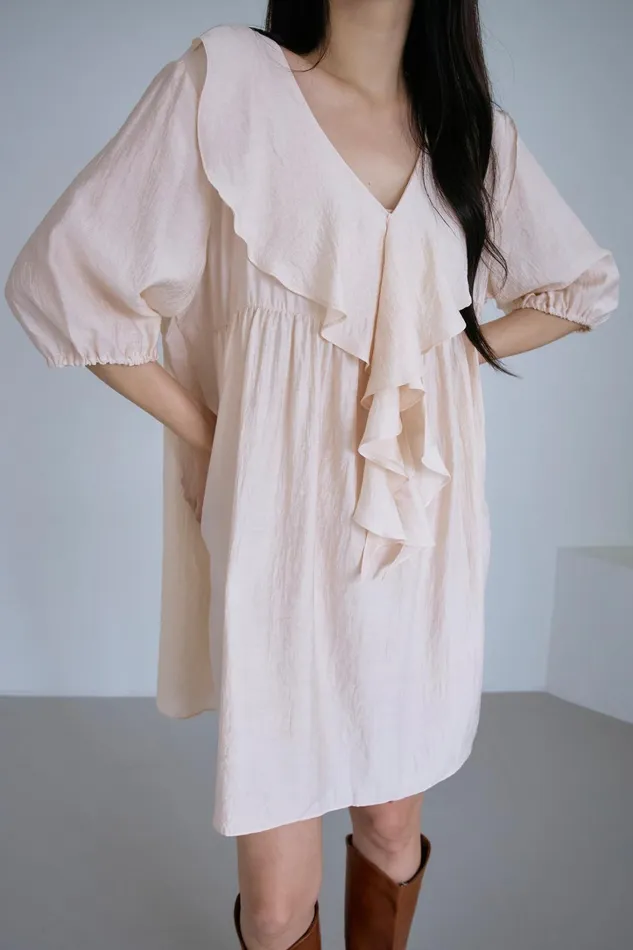 Storets Ellen Ruffle Day Dress Women Mini Dresses