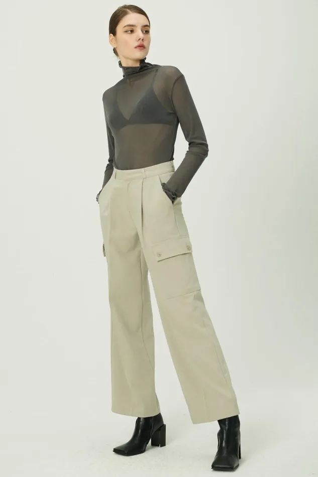 Storets Emma Wide Leg Cargo Pants Women Trousers