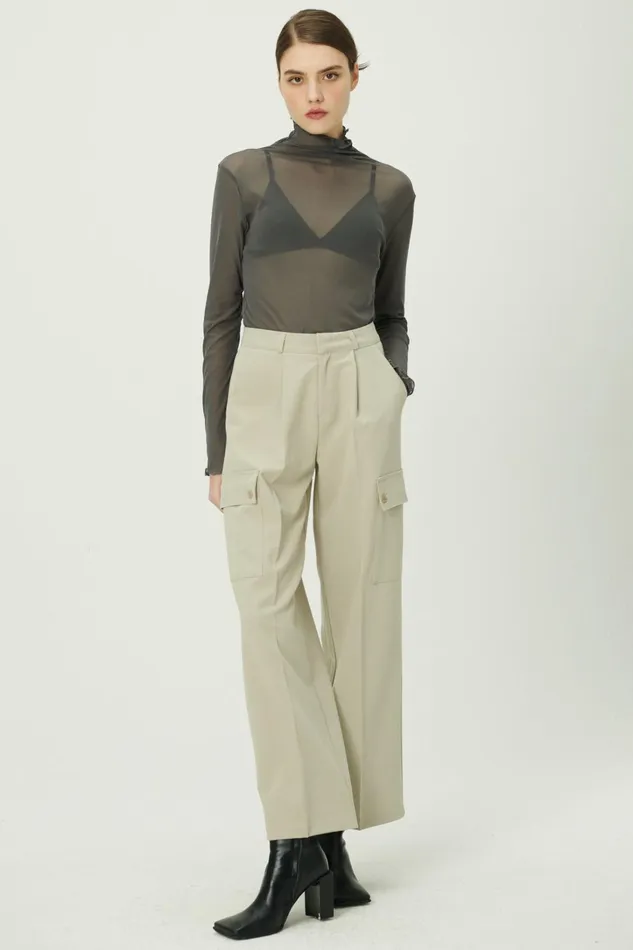 Storets Emma Wide Leg Cargo Pants Women Trousers