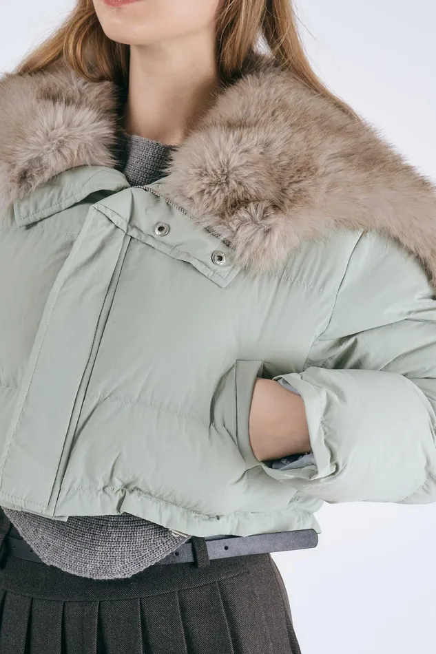 Storets Evie Faux Fur Trim Puffer Jacket Women Jackets and Coats Storets Evie Faux Fur Trim Puffer Jacket Women Jackets and Coats