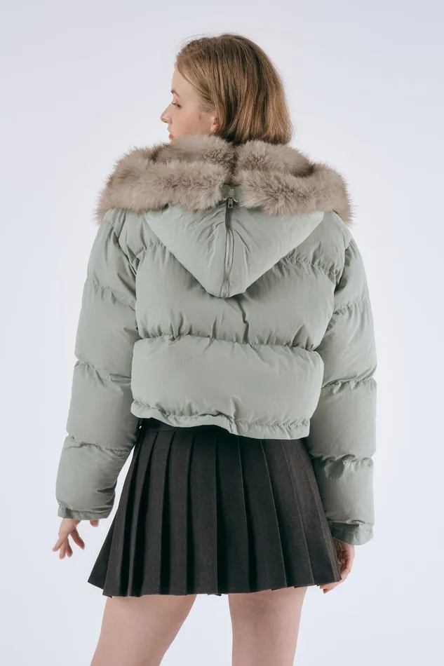 Storets Evie Faux Fur Trim Puffer Jacket Women Jackets and Coats Storets Evie Faux Fur Trim Puffer Jacket Women Jackets and Coats