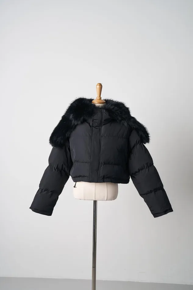 Storets Evie Faux Fur Trim Puffer Jacket Women Jackets and Coats Storets Evie Faux Fur Trim Puffer Jacket Women Jackets and Coats