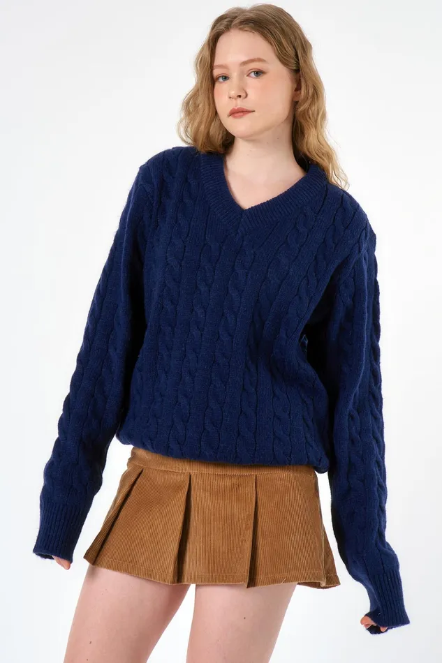 Storets Gemma Cable Knitted Top SUSTAINABLE Women Tops