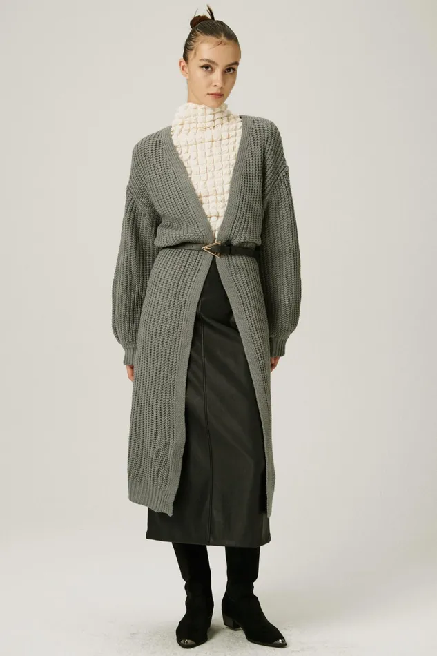Storets Leia Sweater Maxi Coat Women Jackets and Coats