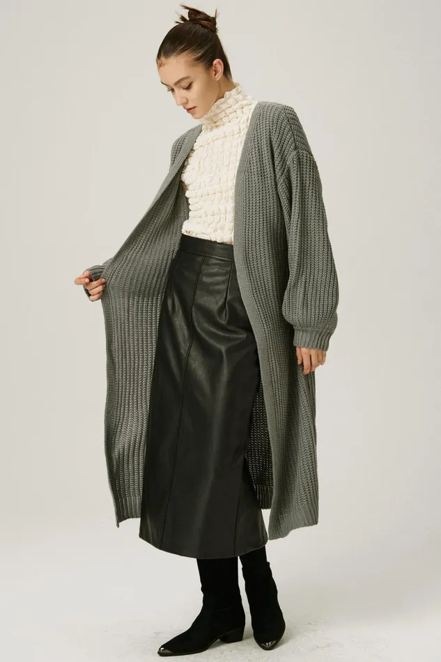 Storets Leia Sweater Maxi Coat Women Jackets and Coats