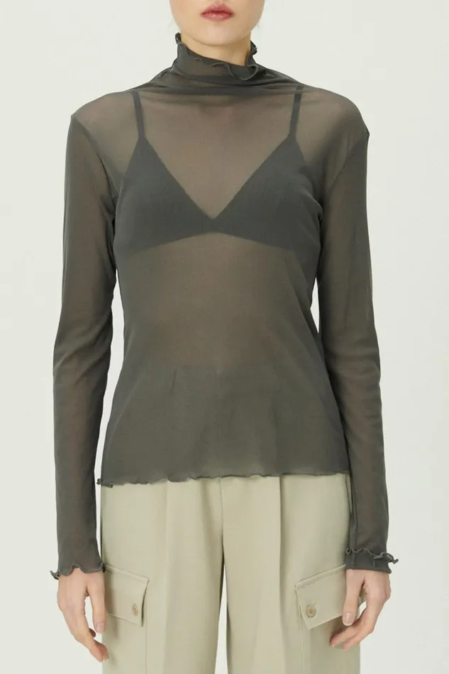 Storets Lily Sheer Mesh Top Women Tops Storets Lily Sheer Mesh Top Women Tops