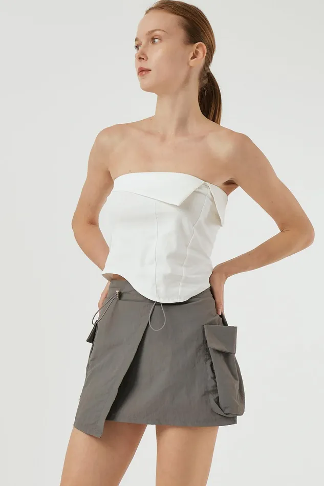Storets Lily Wrap Effect Cargo Skirt Women Skirts