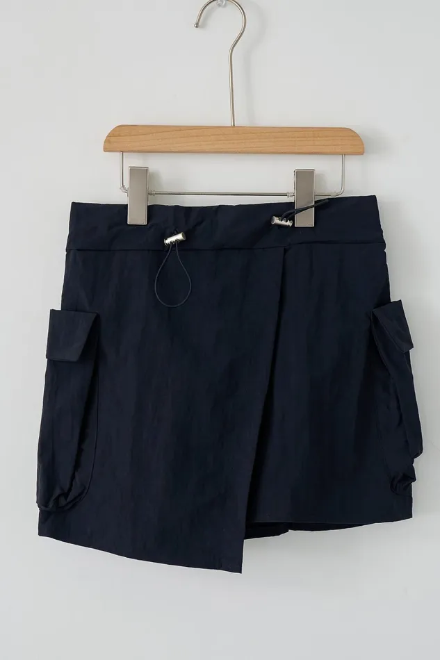 Storets Lily Wrap Effect Cargo Skirt Women Skorts Storets Lily Wrap Effect Cargo Skirt Women Skorts
