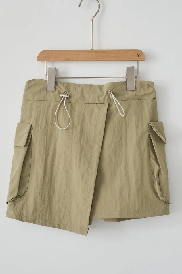 Storets Lily Wrap Effect Cargo Skirt Women Skorts Storets Lily Wrap Effect Cargo Skirt Women Skorts