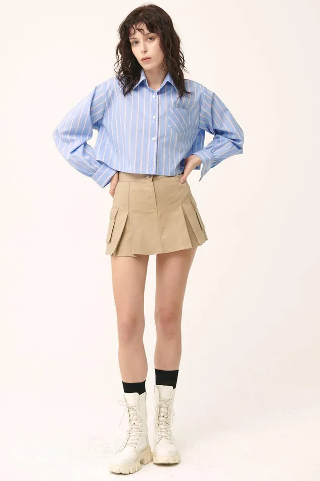 Storets Mia Cargo Mini Skort Women Skirts Storets Mia Cargo Mini Skort Women Skirts