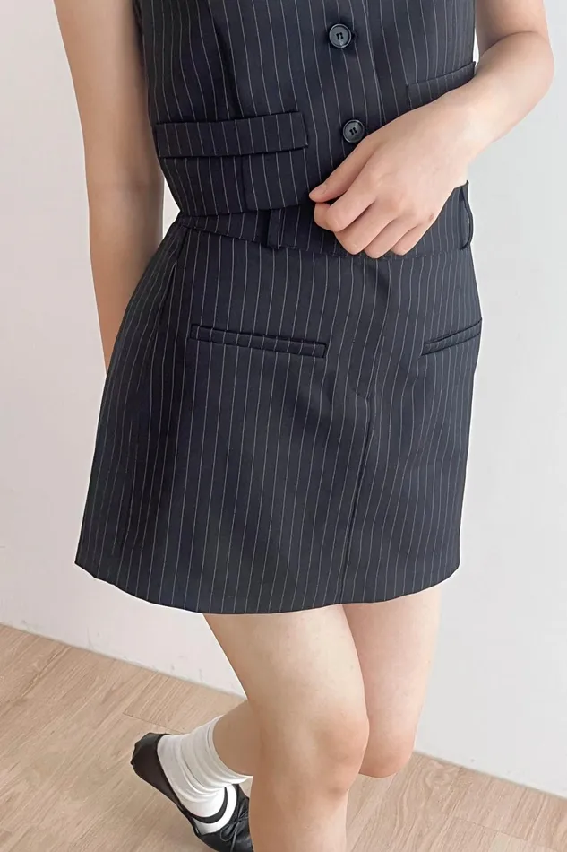 Storets Mia Striped Mini Skirt Women Skirts