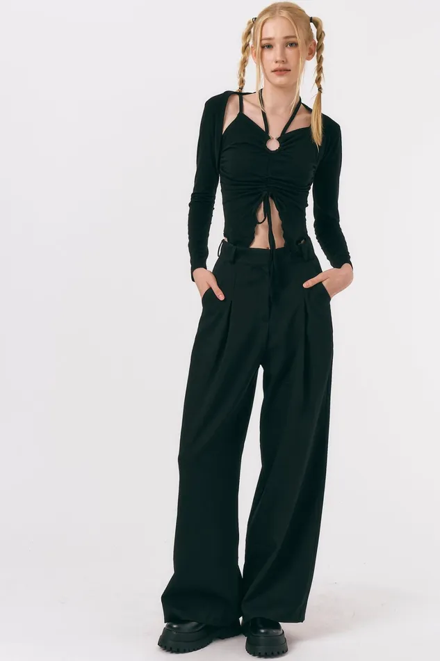 Storets Mindy Ruched Top And Cardi Set Women Cardigan