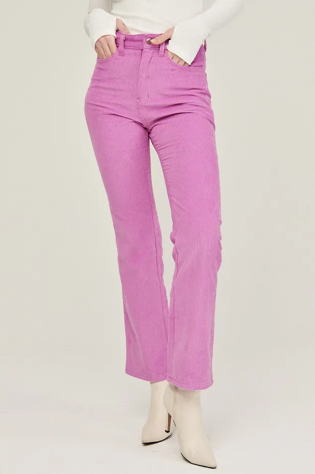 Storets Monina High Waist Corduroy Pants Women Trousers