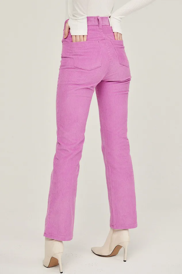 Storets Monina High Waist Corduroy Pants Women Trousers