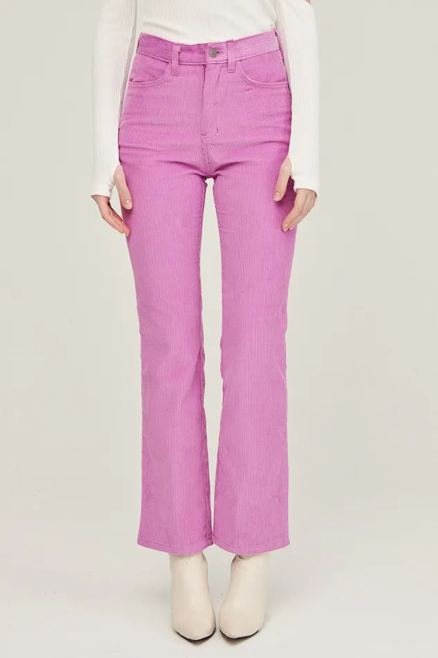 Storets Monina High Waist Corduroy Pants Women Trousers