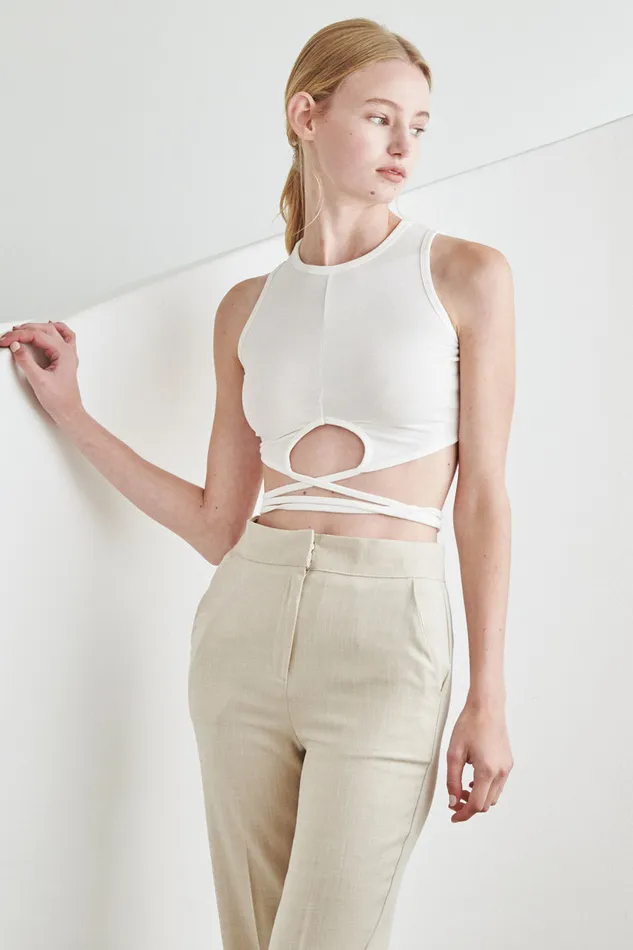 Storets Pao Wrap String Top Women Tops