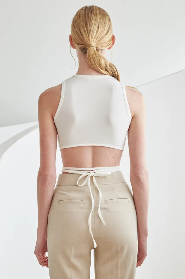Storets Pao Wrap String Top Women Tops