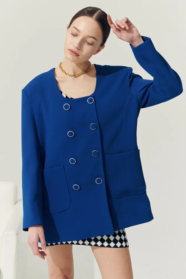 Storets Reborn Sia Double Button Blazer Women Blazer