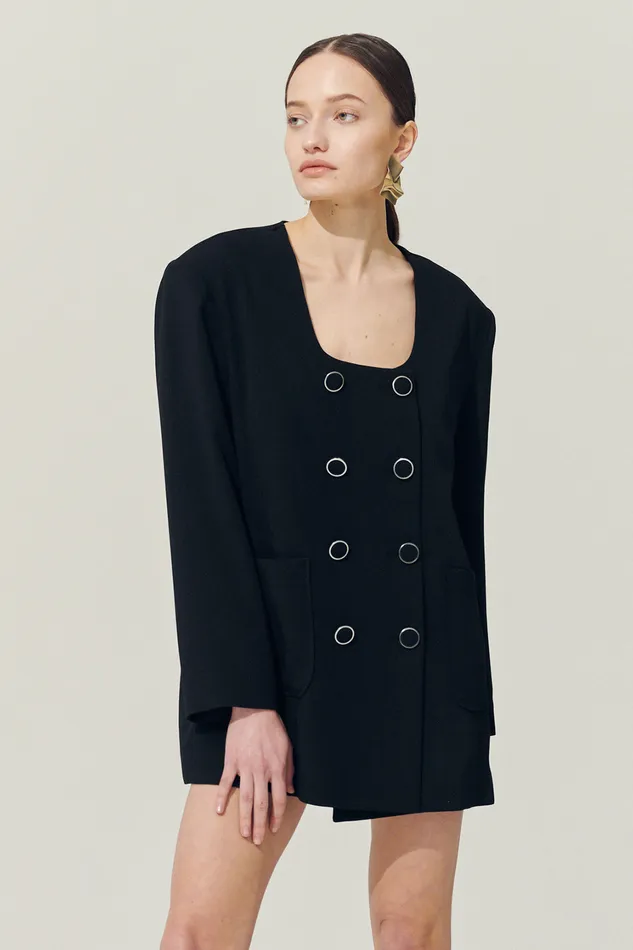 Storets Reborn Sia Double Button Blazer Women Blazer