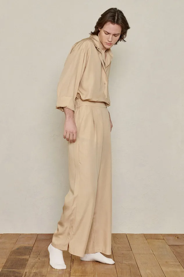 Storets Relaxed Fit Bamboo Pants Women Trousers