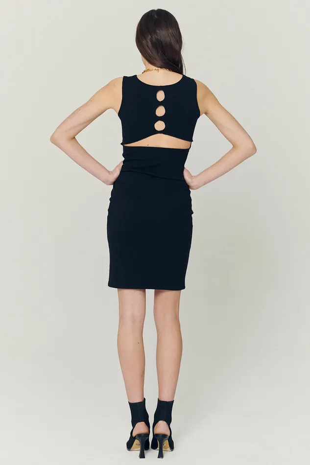 Storets Samantha Back CutOut Midi Dress Women Sweaters and Knitwears