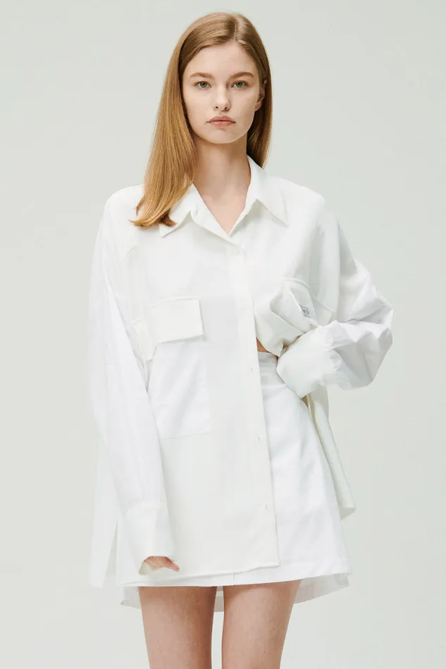 Storets Sandra Oversized Safari Shirt Women Shirts and Blouses