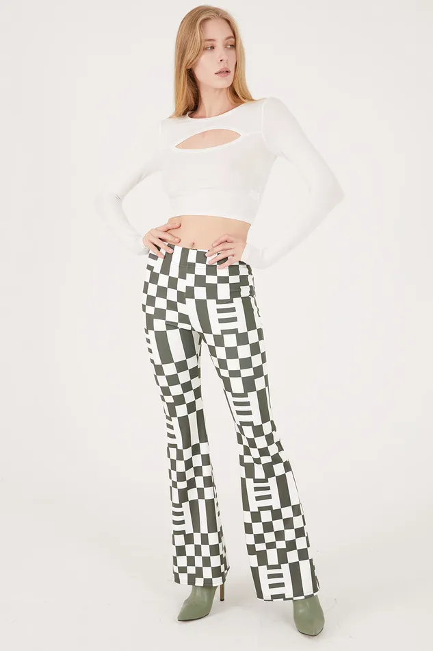 Storets Shelly Cut Out Cropped Top Women Crop Tops