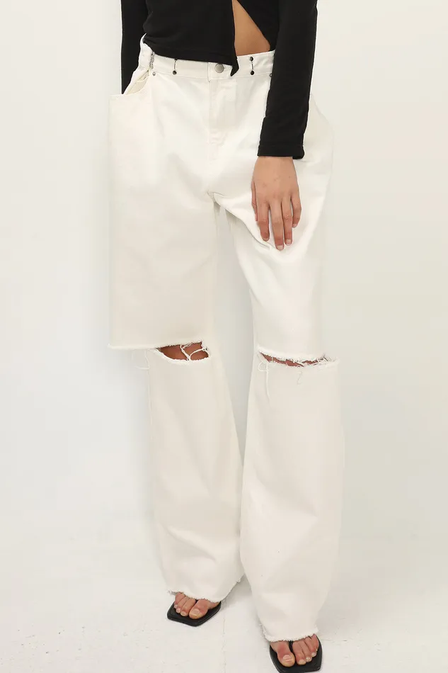 Storets Vera Slash Cutout Jeans Women Jeans