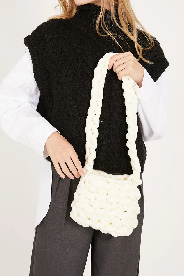 Storets Yvette Chunky Knitted Shoulder Bag Women Bags