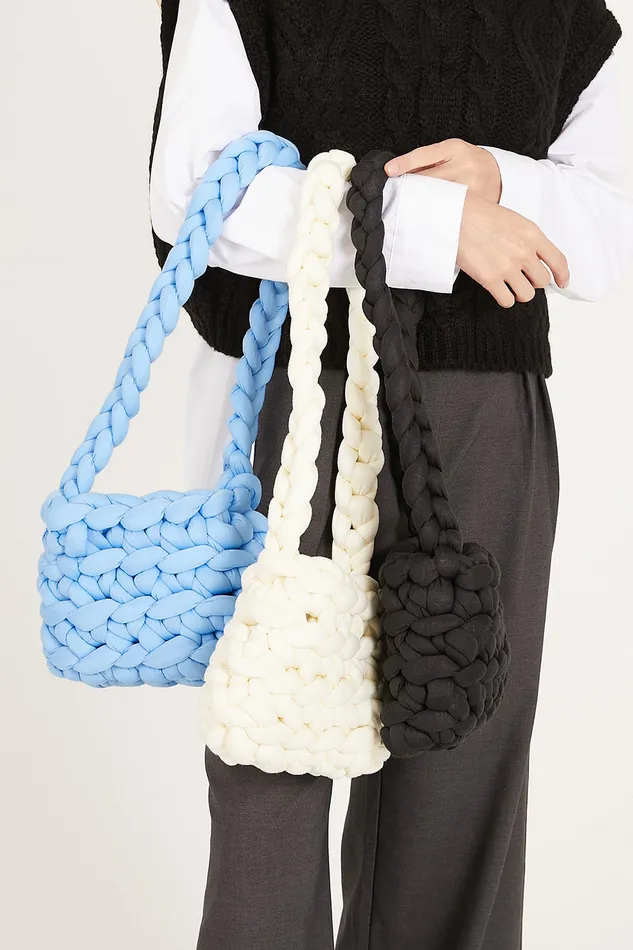 Storets Yvette Chunky Knitted Shoulder Bag Women Bags