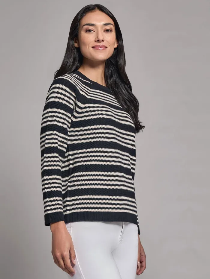 Stripe Crew Neck Raglan Sweater Women Jones New York Tops and Blouses Stripe Crew Neck Raglan Sweater Women Jones New York Tops and Blouses