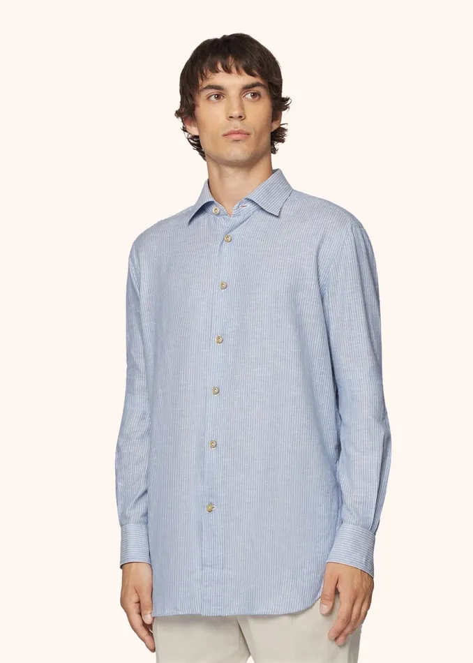 STRIPED COTTON SHIRT Men Kiton Shirts STRIPED COTTON SHIRT Men Kiton Shirts