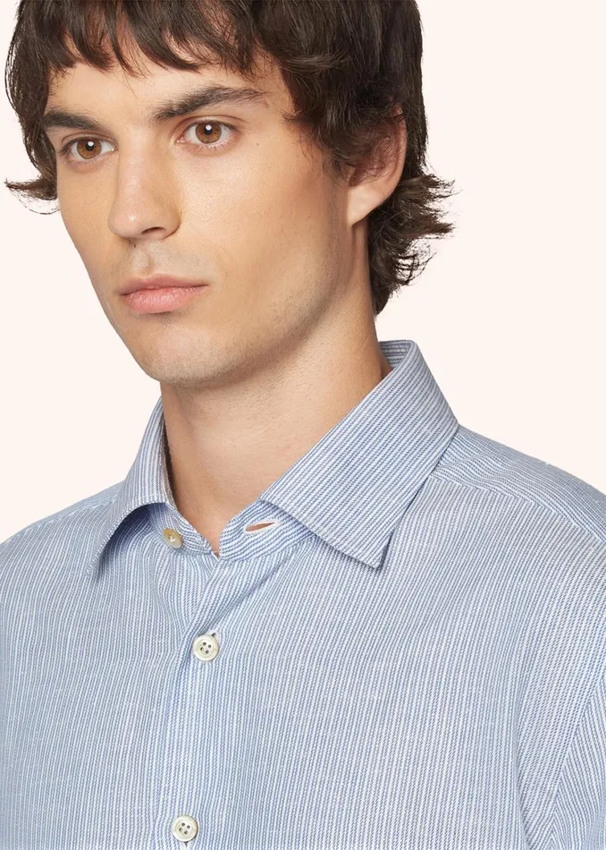 STRIPED COTTON SHIRT Men Kiton Shirts STRIPED COTTON SHIRT Men Kiton Shirts