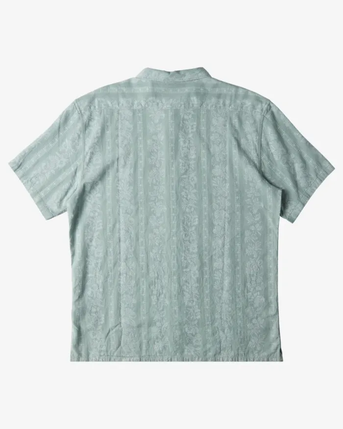 Sundays Jacquard Short Sleeve Shirt Blue Suede Men Billabong Shirts