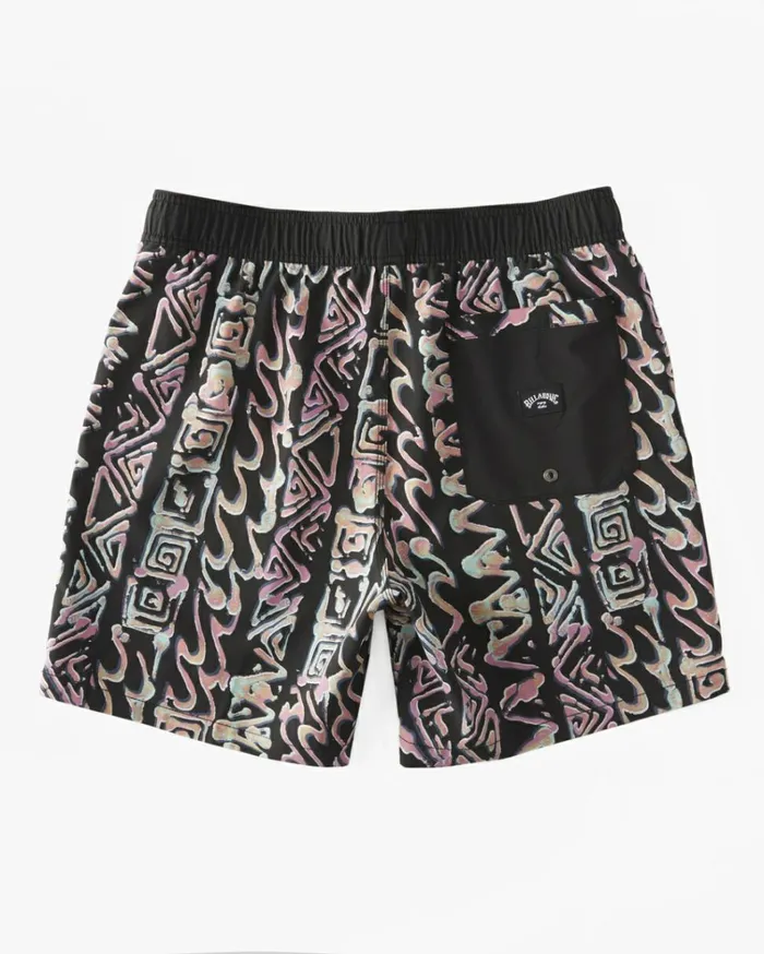 Sundays Layback 17034 Boardshorts Asphalt Men Billabong Elastic Waist Boardshorts