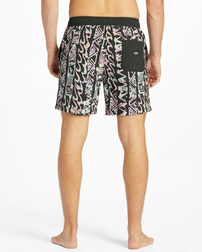 Sundays Layback 17034 Boardshorts Asphalt Men Billabong Elastic Waist Boardshorts