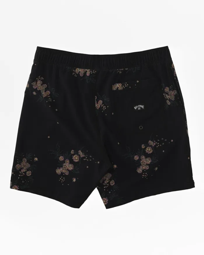 Sundays Layback 17034 Boardshorts Washed Black Men Billabong Side Pockets
