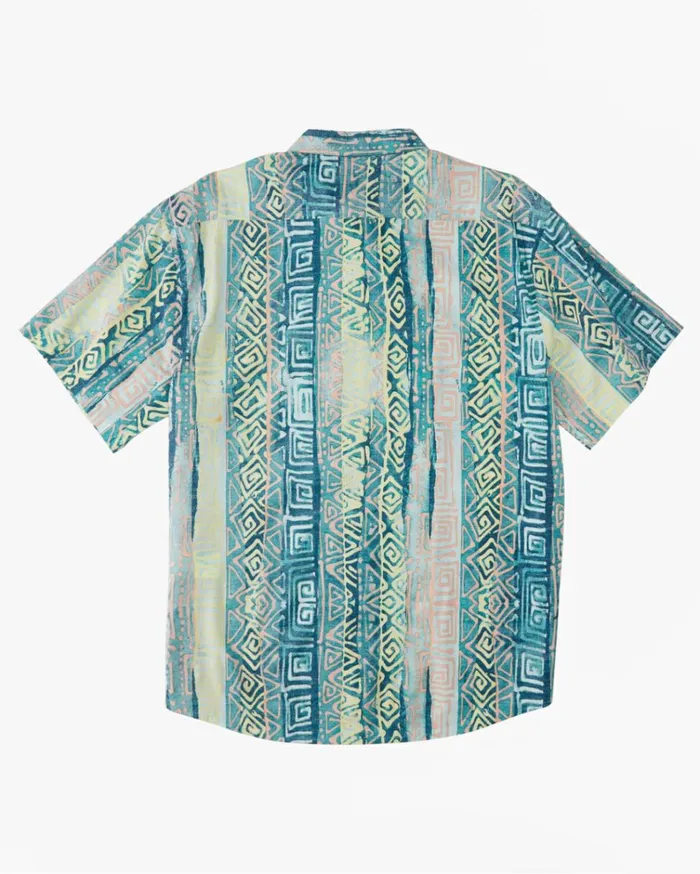 Sundays Short Sleeve Shirt Aqua Men Billabong Shirts