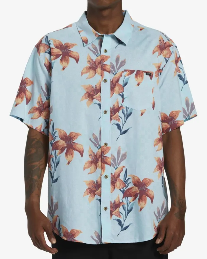 Sundays Short Sleeve Shirt Splash Men Billabong Shirts