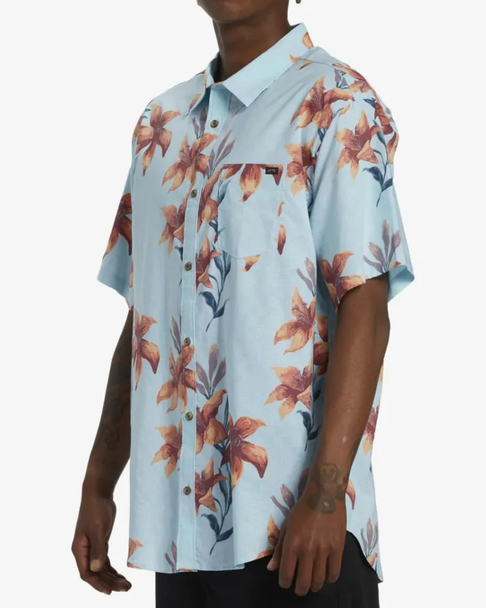 Sundays Short Sleeve Shirt Splash Men Billabong Shirts