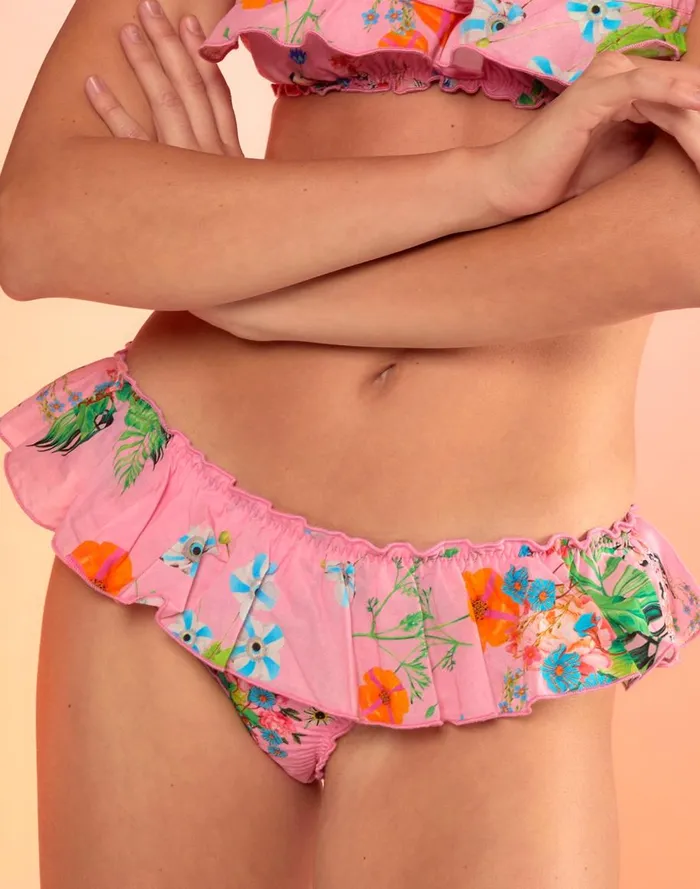 Surf and Swim Women Cynthia Rowley Flirt Ruffle Bikini Bottom