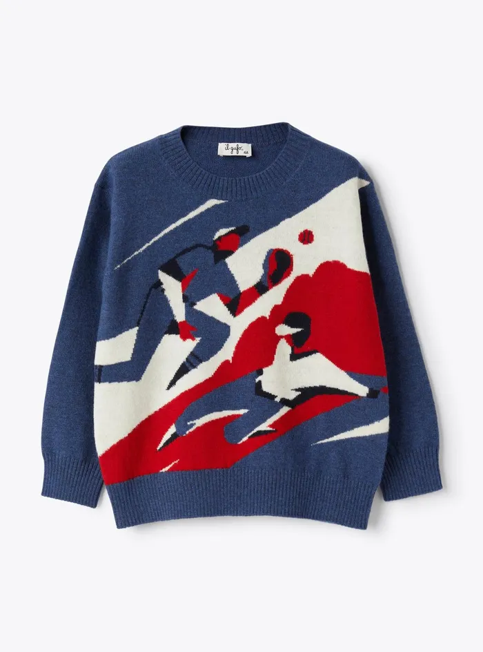 Sweaters And Cardigans Boy 216 Il Gufo Crew Neck Wool Sweater